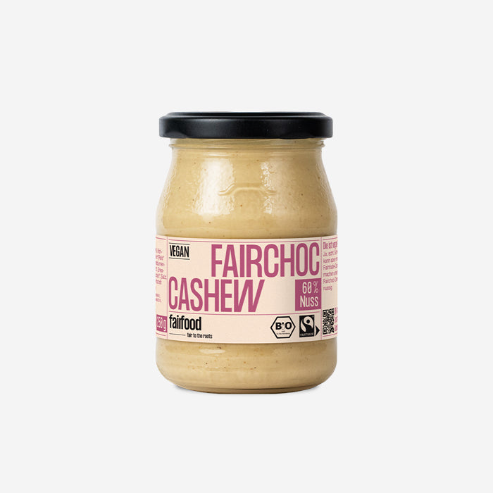 Organic cashew vanilla cream vegan 250g in a deposit jar