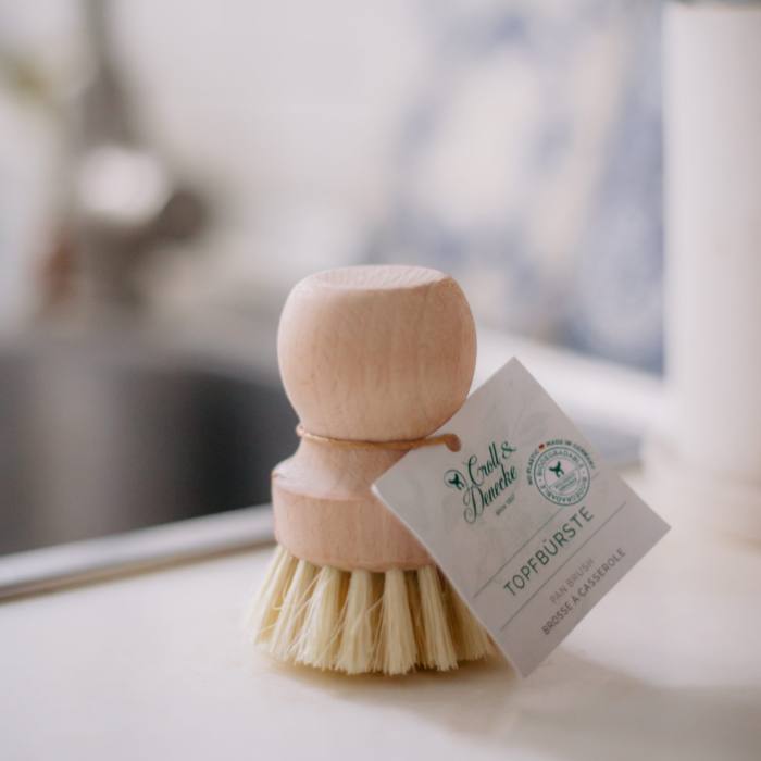 wooden pot brush
