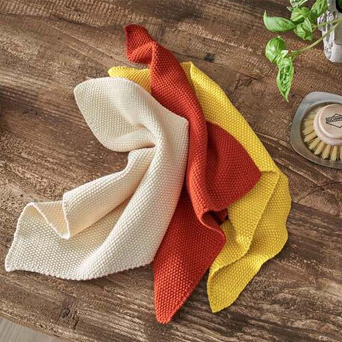 Living Crafts dishcloth "Juno" in a double pack - various colors