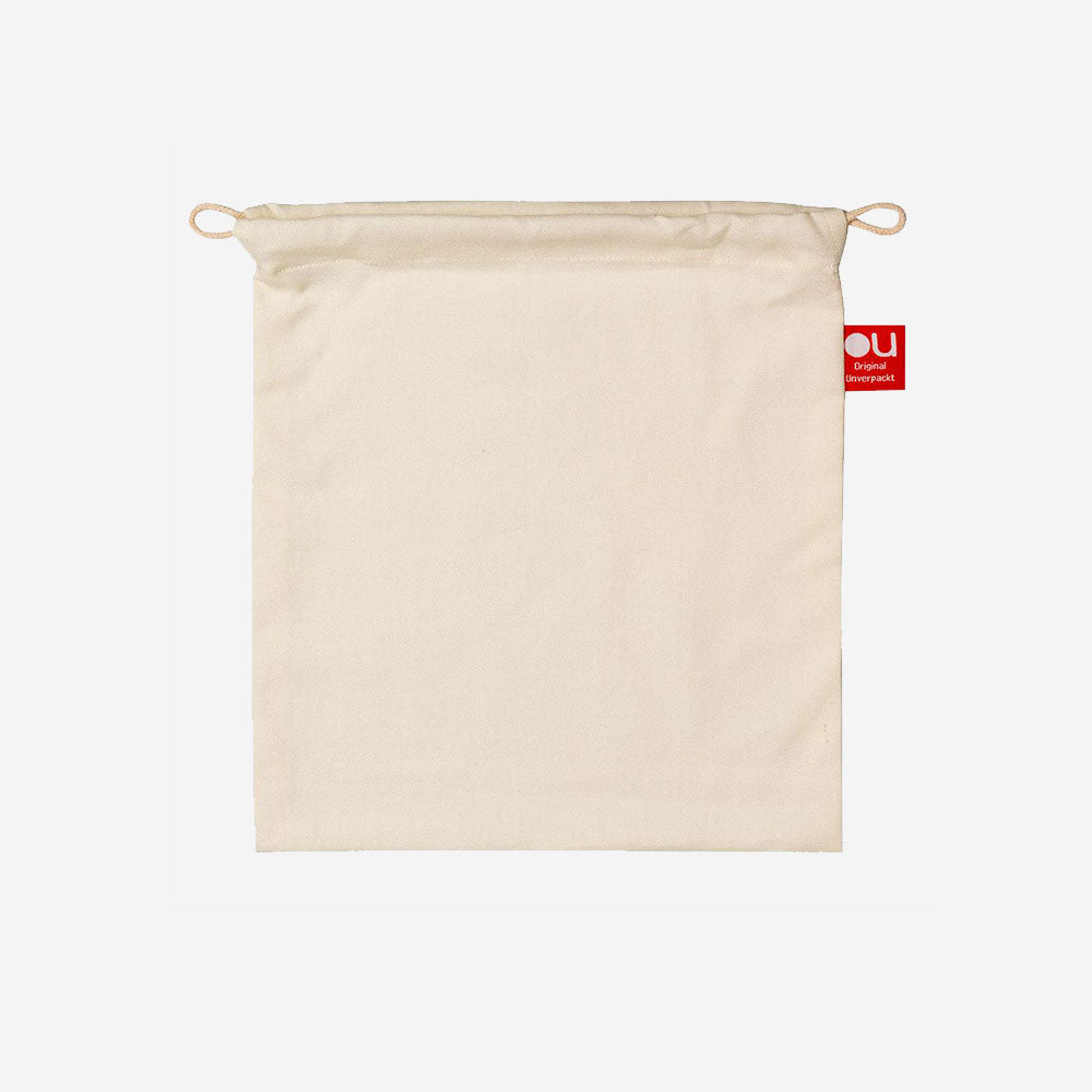 OU drawstring bag made of organic cotton